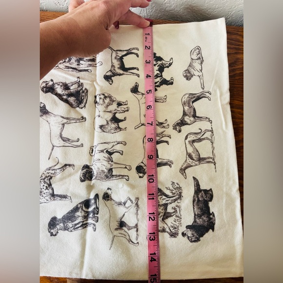 Canvas Tote Bag Aesthetic Print Dog‎ Breeds Reusable cotton cloth eco-friendly - Picture 3 of 6